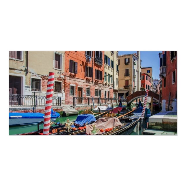 Póster Gôndola tradicional em Veneza (Frente)