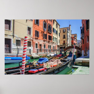 Poster Gôndola tradicional em Veneza