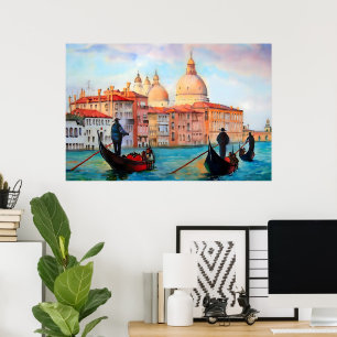 Poster Gondolas de Veneza