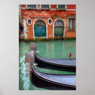 Póster Gondolas no Grande Canal, Veneza