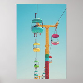Poster Gondolas Sky Gliders Papais noeis Cruz Boardwalk P