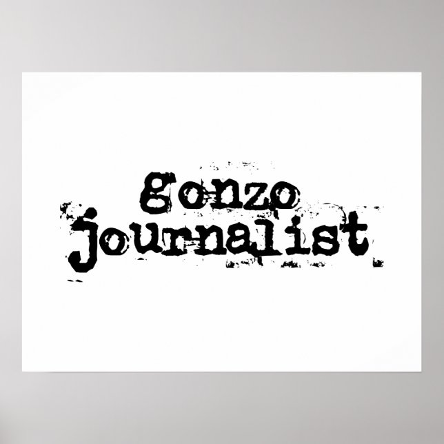 Póster Gonzo Journalist (Frente)