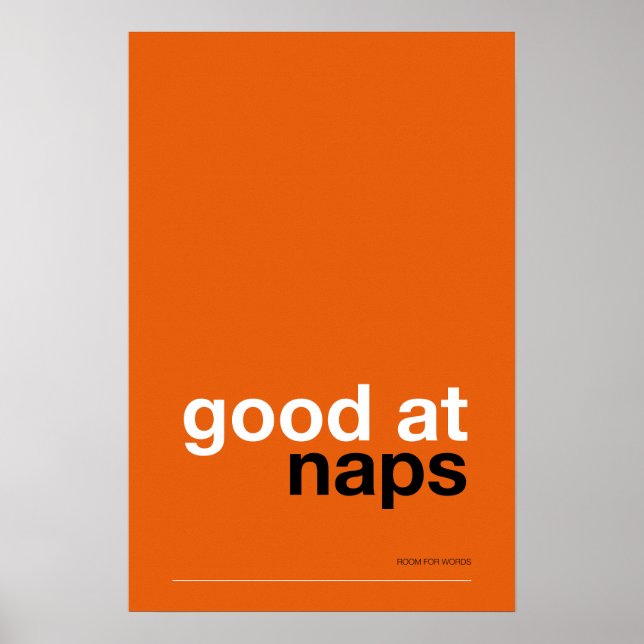 Poster GOOD AT NAPS – Cozy Wall Art (Frente)