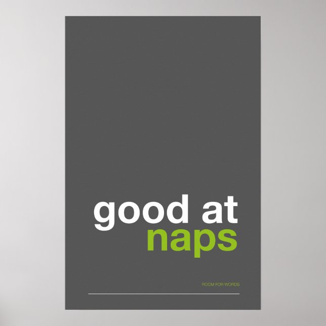 Poster GOOD AT NAPS – Cozy Wall Art (Frente)
