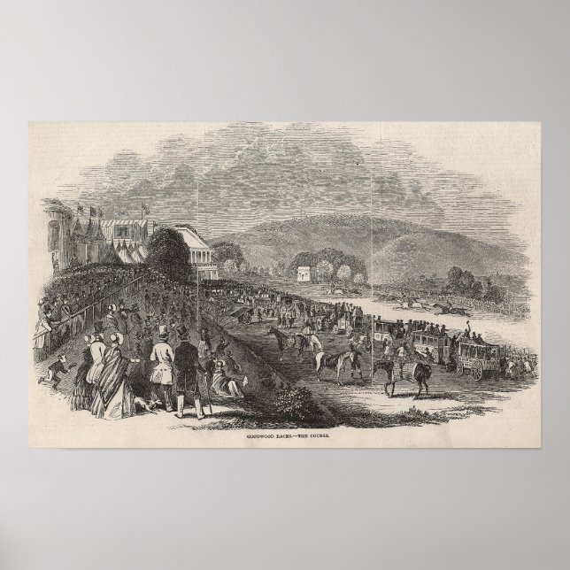 Póster Goodwood Races: o curso (Frente)