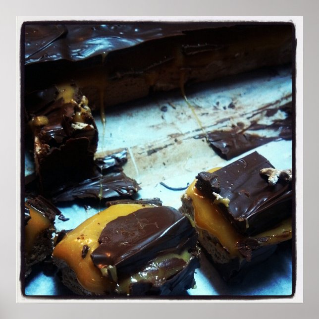 Póster Gooey Caramel, Marshmallow e Chocolate Candy (Frente)