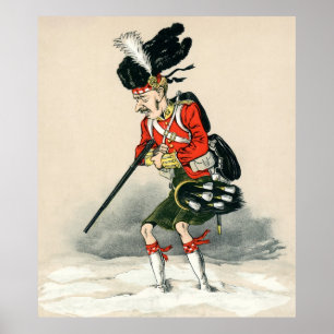 Poster Gordon Highlander Soldier
