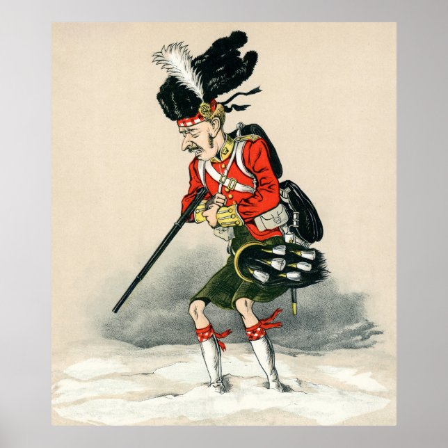 Poster Gordon Highlander Soldier (Frente)