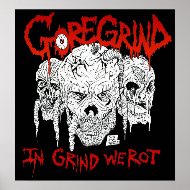 Poster Goregrind - No Grind Nós Rot (Frente)