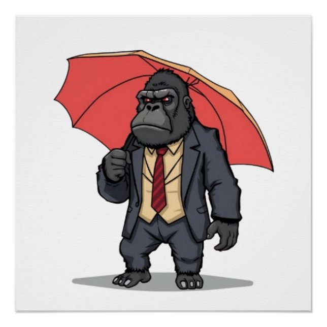 Póster Gorilla In Suit (Frente)