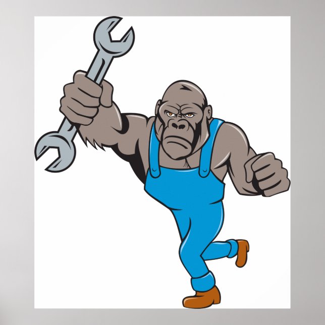 Poster Gorilla Mechanic (Frente)