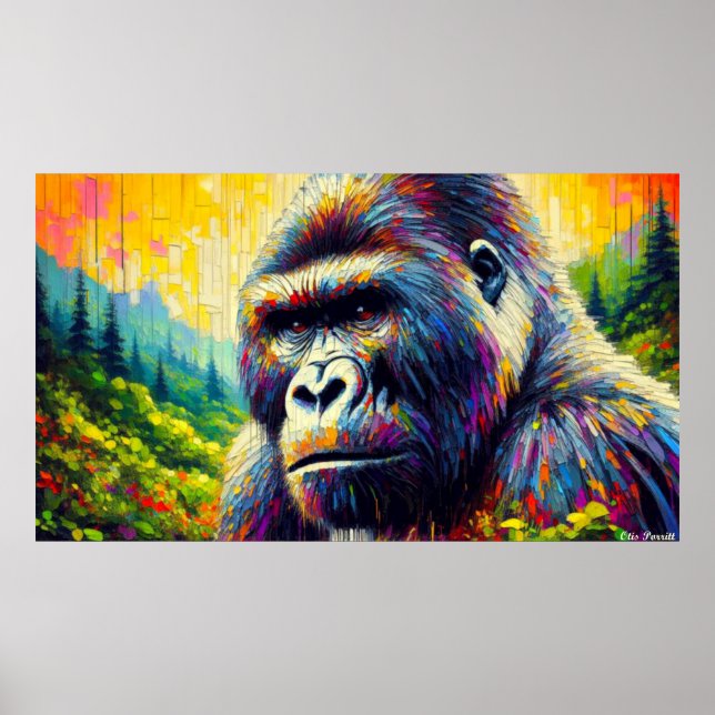 POSTER GORILLA ORIENTAL 10 (Frente)