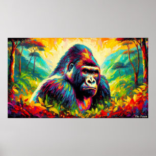 POSTER GORILLA ORIENTAL 6