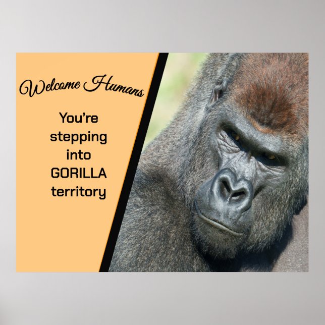 Poster Gorilla Welcome (Frente)