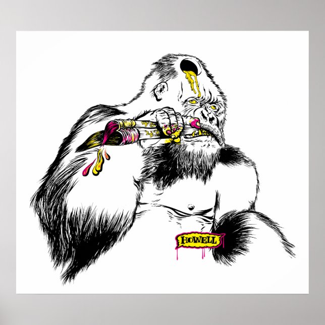 Póster Gorilla x Artist (Frente)