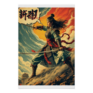 Póster Goryeo Female Warrior Art - Histórico Coreano
