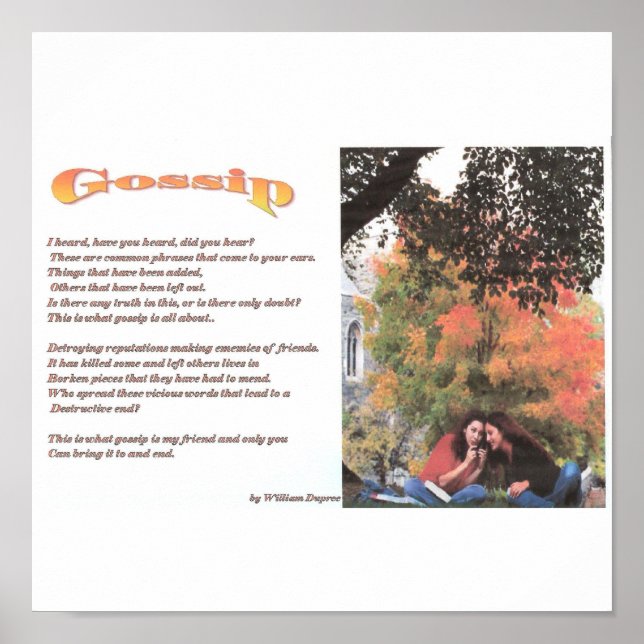 Póster Gossip 001 (Frente)