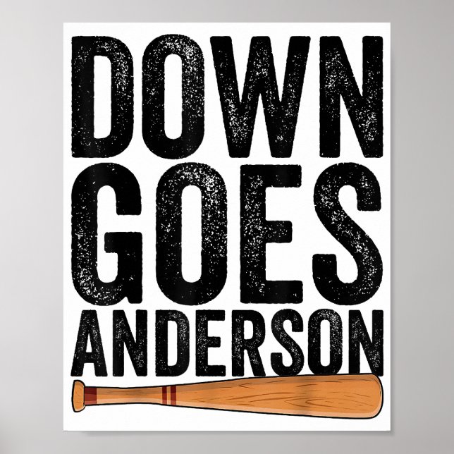 POSTER GOSTA ANDERSON FUNNY PRESENTE BASEBALL ANDERSON (Frente)