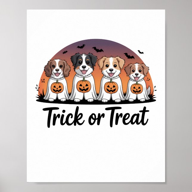 Poster Gostosuras ou Travessuras Halloween (Frente)
