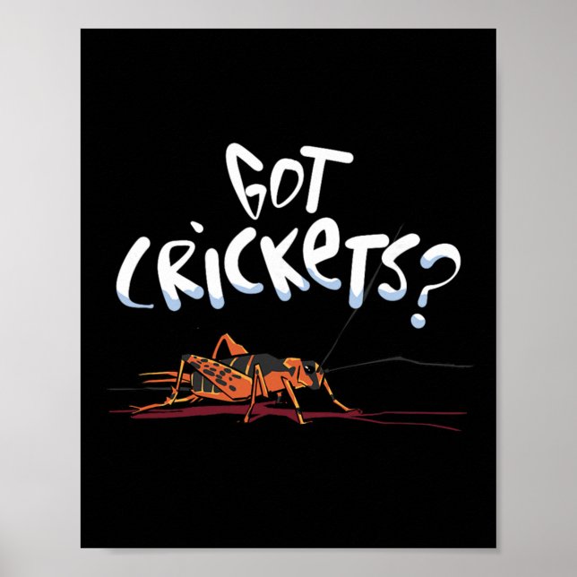 Poster Got Crickets - Insects Protein Superfood Lover  (Frente)