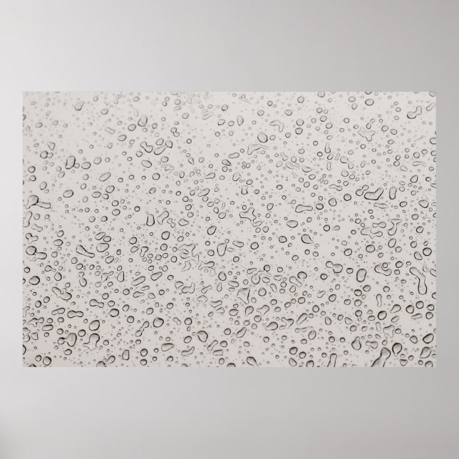 Poster Gotas de água (Frente)