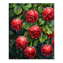 Gotas de Água de Rosa Dewy Decor Romântica para Ca
