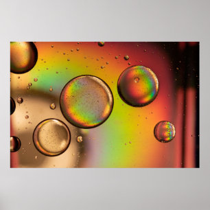 Poster Gotas de água no painel de vidro