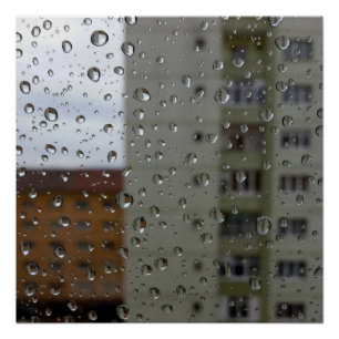 Póster Gotas de chuva
