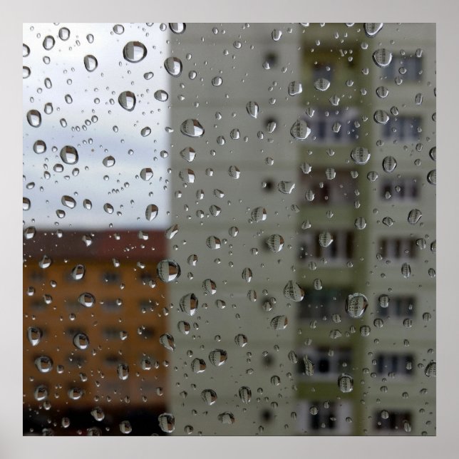 Poster Gotas de chuva (Frente)