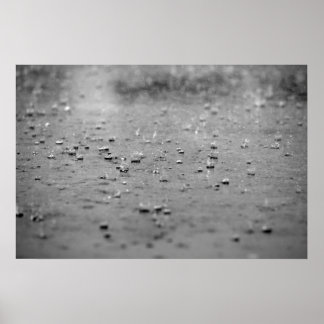 Poster Gotas de chuva em uma tempestade