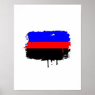 POSTER GOTEJAMENTO DA BANDEIRA DE POLYAMORY