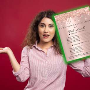 Póster Gotejamentos do maquilhador da extensão da pestan