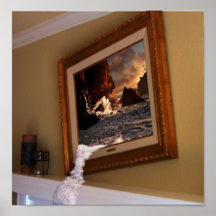 Poster gotejante do quadro