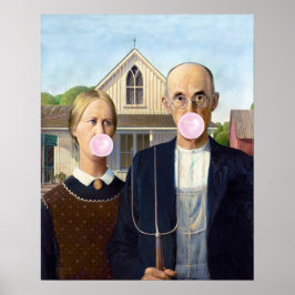 Poster Gothic Americano Grant Wood