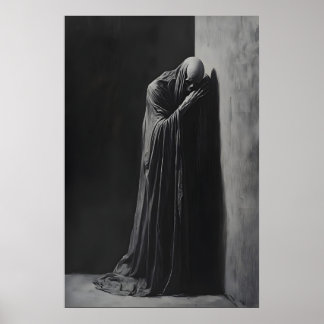 Poster Gothic Grim Reaper Wall Art Dark Academia