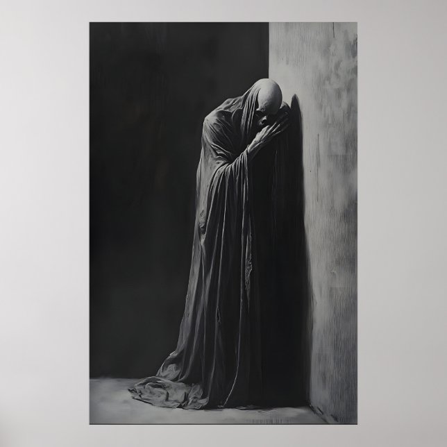 Poster Gothic Grim Reaper Wall Art Dark Academia (Frente)