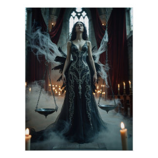 Póster Gothic Libra – Justice in Balance