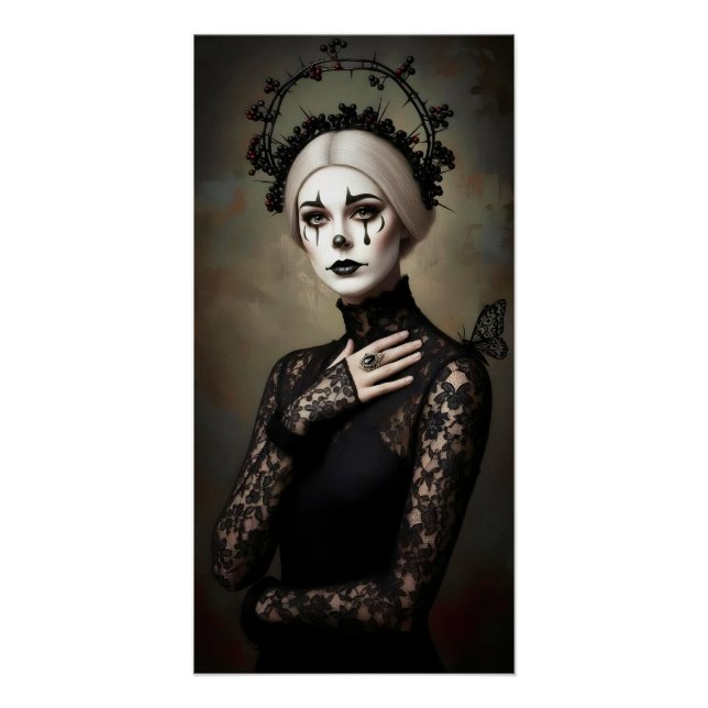 Póster Gothic Rose Queen – Dark Romantic Art (Frente)
