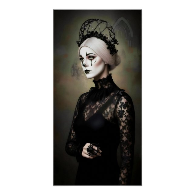 Póster Gothic Rose Queen – Dark Romantic Art (Frente)