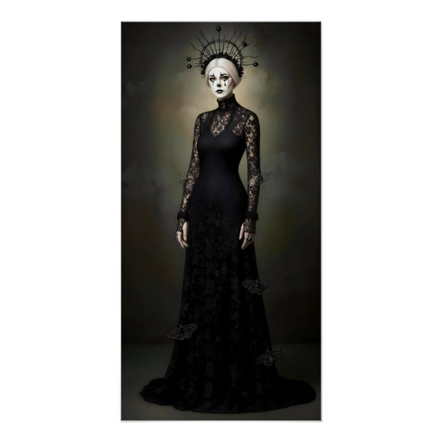 Póster Gothic Rose Queen – Dark Romantic Art (Frente)