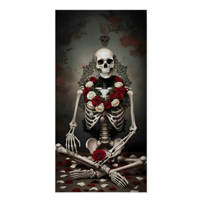 Póster Gothic Rose Queen – Dark Romantic Art (Frente)