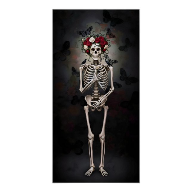Póster Gothic Rose Queen – Dark Romantic Art (Frente)