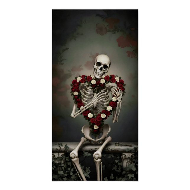 Póster Gothic Rose Queen – Dark Romantic Art (Frente)