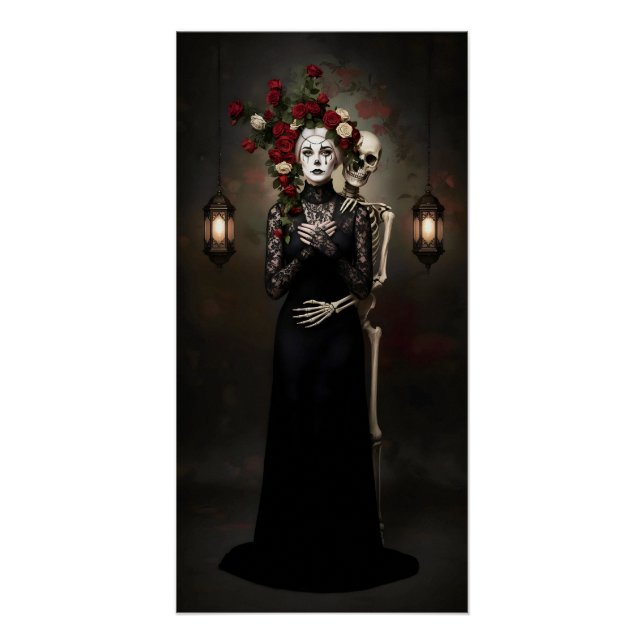 Póster Gothic Rose Queen – Dark Romantic Art (Frente)