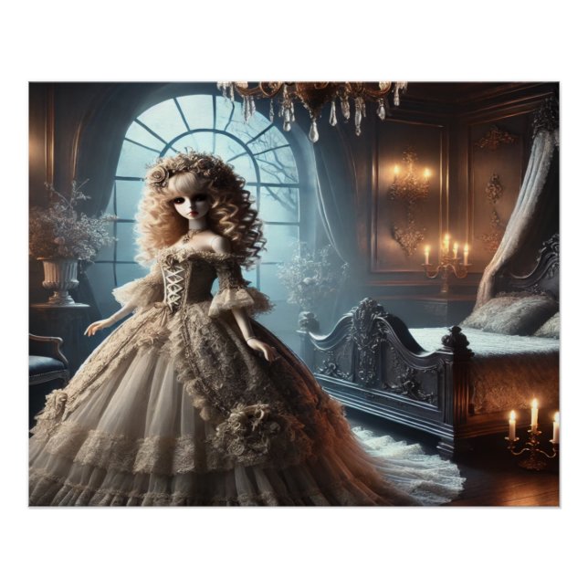 Póster Gothic Victorian Doll – Dark Elegance (Frente)