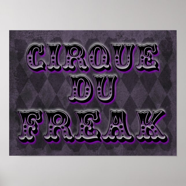 Poster Gótica Cirque Du Freak Cirque (Frente)