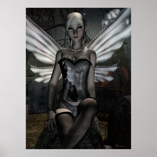 Poster Gótica Fae Series TRINITY Fantasy Art (Frente)