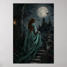 Gótica Rainha Coruja Feminina Luz da Lua