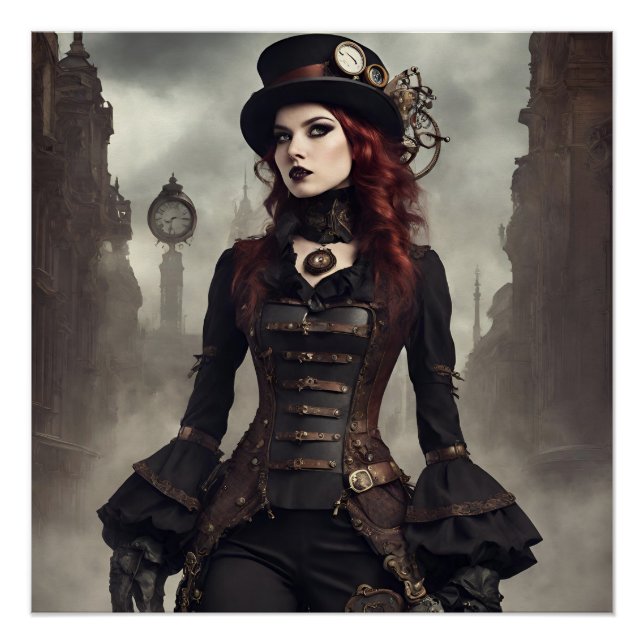 Póster Gótica Steampunk (Frente)