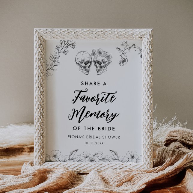 Poster Gótico Compartilhar um Sinal de Chá de panela de M (Criador carregado)